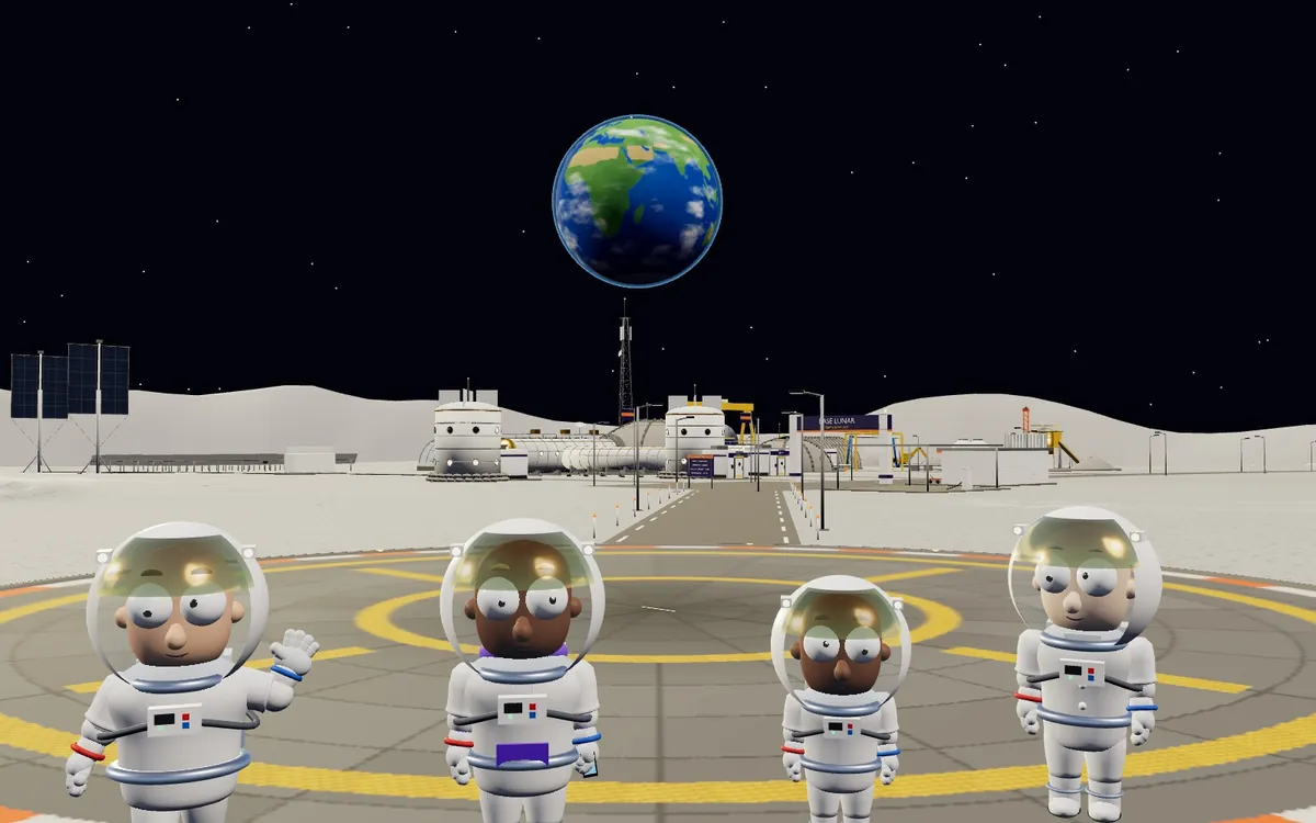 Misión Turismo Lunar: Seis turistas que quieren pisar la Luna y hacerse la foto con la Tierra de fondo.