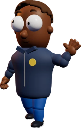 Astronauta del juego saludando