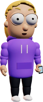 Influencer del juego con el móvil